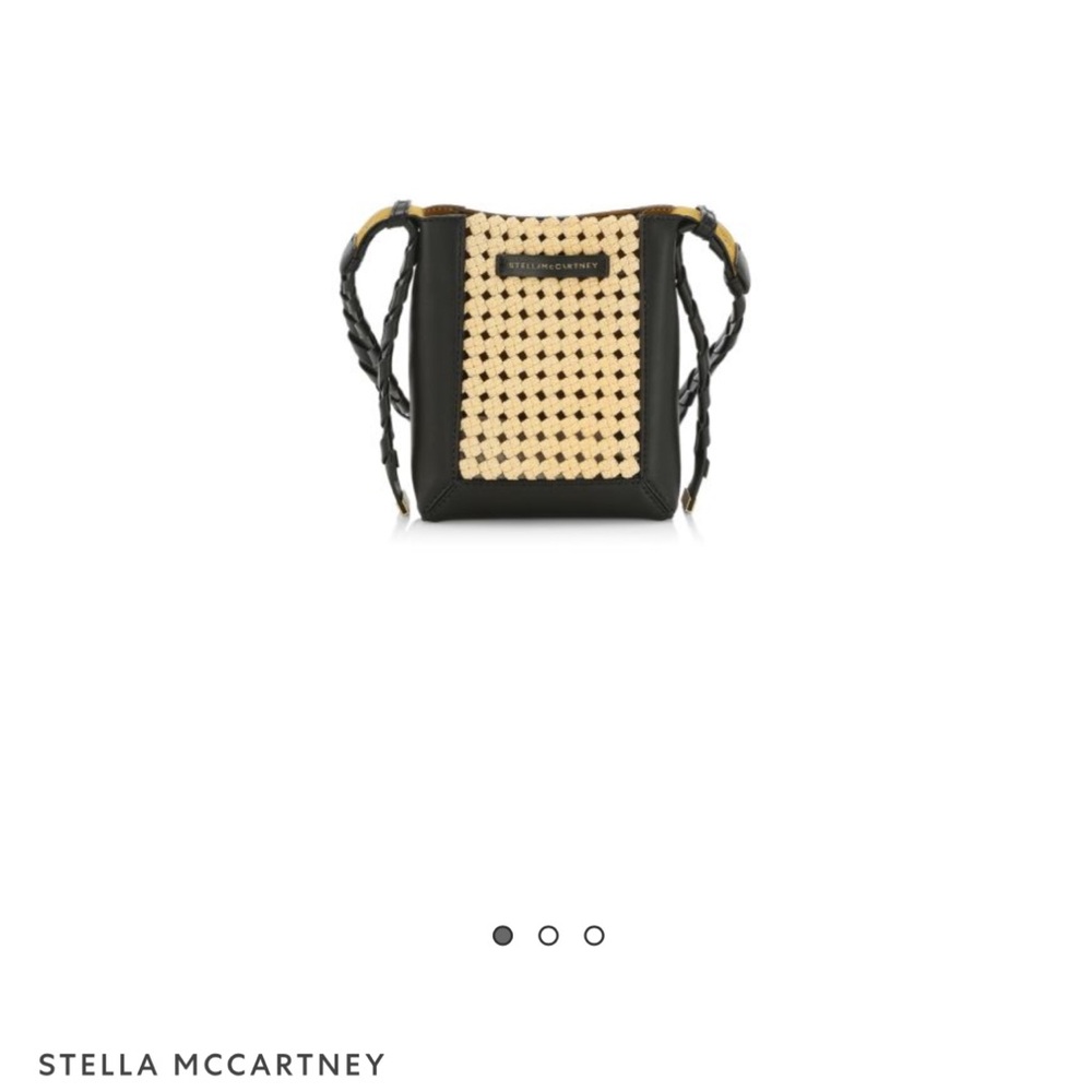 Stella McCartney Black and Tan Crossbody Bag